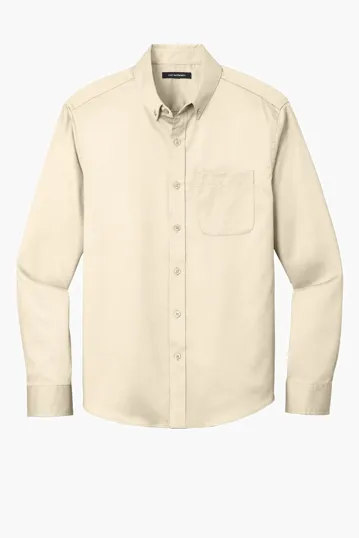 Port Authority Long Sleeve SuperPro React Twill Shirt — view 6