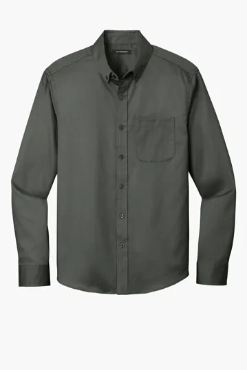 Port Authority Long Sleeve SuperPro React Twill Shirt — view 12
