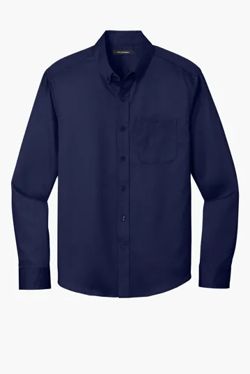 Port Authority Long Sleeve SuperPro React Twill Shirt — view 14