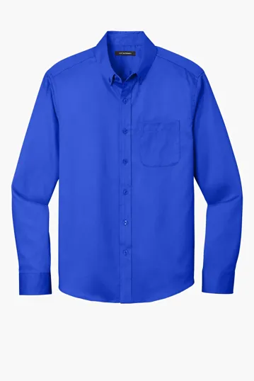 Port Authority Long Sleeve SuperPro React Twill Shirt — view 15