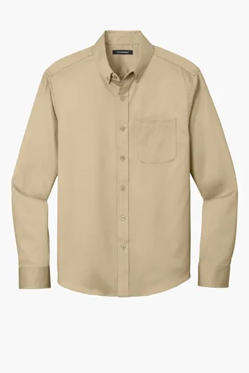 Port Authority Long Sleeve SuperPro React Twill Shirt — view 17