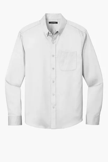 Port Authority Long Sleeve SuperPro React Twill Shirt — view 18