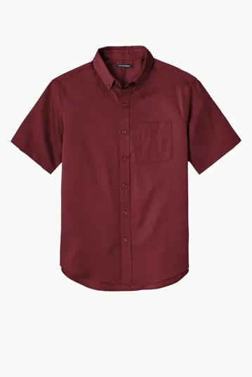 Port Authority SuperPro React Twill Shirt, Short Sleeve — view 2