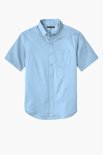 Port Authority SuperPro React Twill Shirt, Short Sleeve — view 3
