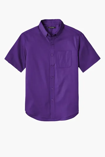 Port Authority SuperPro React Twill Shirt, Short Sleeve — view 9