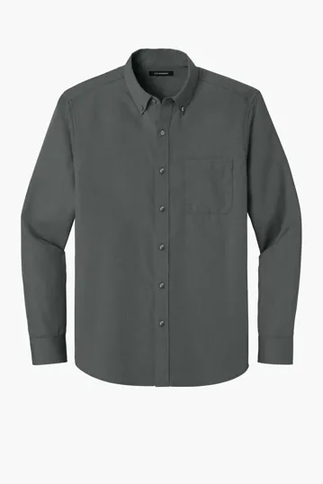 Port Authority Long Sleeve Nailhead Easy Care Shirt — view 2