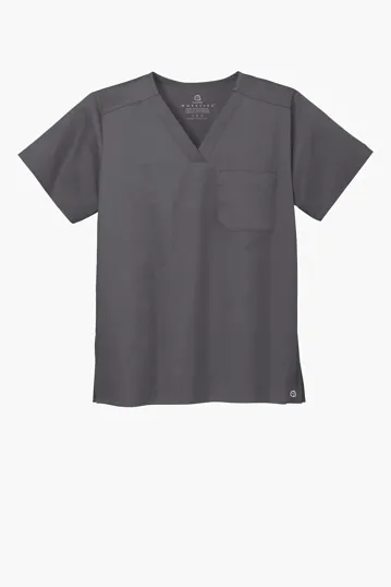 Wink Unisex WorkFlex Chest Pocket V-Neck Top — view 4