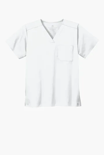 Wink Unisex WorkFlex Chest Pocket V-Neck Top — view 6