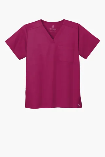 Wink Unisex WorkFlex Chest Pocket V-Neck Top — view 7