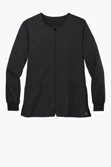 Wink Women's Premiere Flex Full-Zip Scrub Jacket — view 2