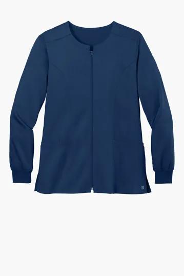 Wink Women's Premiere Flex Full-Zip Scrub Jacket — view 3