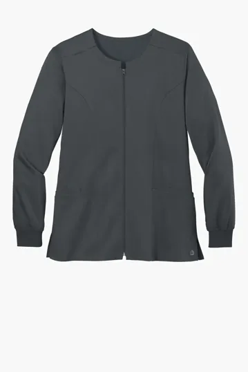 Wink Women's Premiere Flex Full-Zip Scrub Jacket — view 4