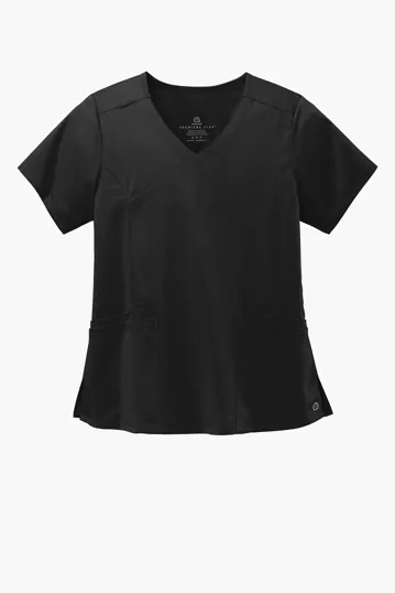 Wink Women's Premiere Flex Mock Wrap Top — view 2