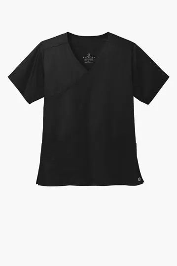 Wink Women's WorkFlex Mock Wrap Top — view 2