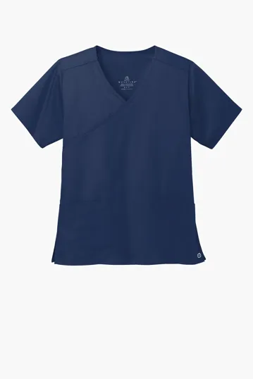 Wink Women's WorkFlex Mock Wrap Top — view 3