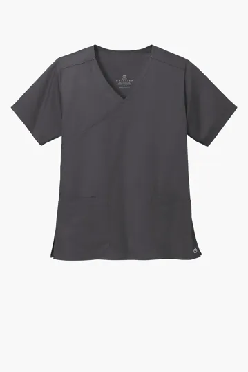 Wink Women's WorkFlex Mock Wrap Top — view 4