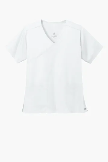Wink Women's WorkFlex Mock Wrap Top — view 6