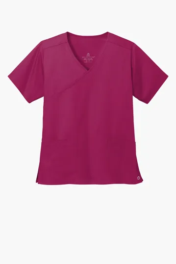 Wink Women's WorkFlex Mock Wrap Top — view 7