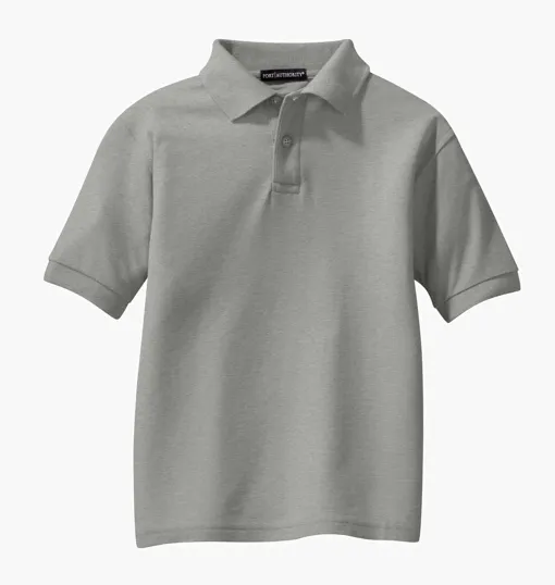 Port Authority Youth Silk Touch Polo — view 4
