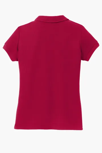 Port Authority Girls Silk Touch Peter Pan Collar Polo. — view 6