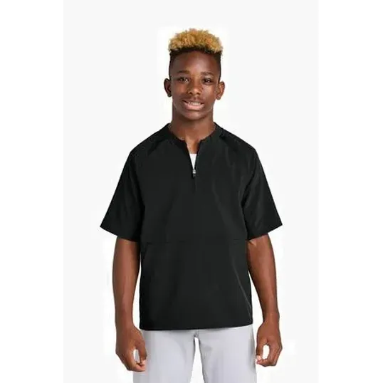 Sport-Tek Youth Repeat 1/2-Zip Short Sleeve Jacket