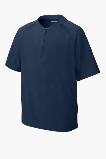 Sport-Tek Youth Repeat 1/2-Zip Short Sleeve Jacket — view 4