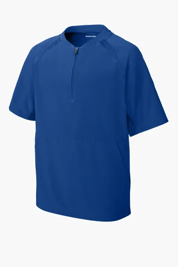 Sport-Tek Youth Repeat 1/2-Zip Short Sleeve Jacket — view 5