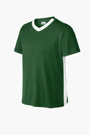 Sport-Tek Youth Competitor United V-Neck — view 6