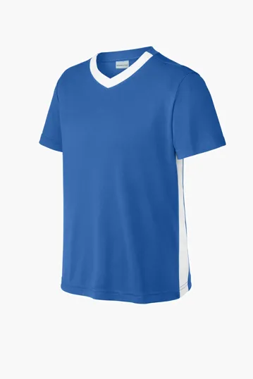 Sport-Tek Youth Competitor United V-Neck — view 11