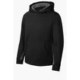 Sport-Tek Youth Sport-Wick Fleece Colorblock Hooded Pullover — view 3