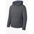 Sport-Tek Youth Sport-Wick Fleece Colorblock Hooded Pullover — view 6
