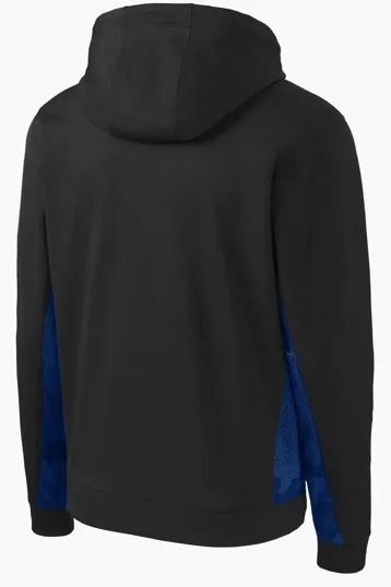 Sport-Tek Youth Sport-Wick CamoHex Fleece Colorblock Hooded Pullover — view 9