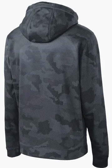Sport-Tek Youth Sport-Wick CamoHex Fleece Hooded Pullover — view 4