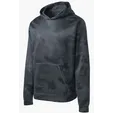 Sport-Tek Youth Sport-Wick CamoHex Fleece Hooded Pullover — view 2