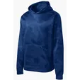 Sport-Tek Youth Sport-Wick CamoHex Fleece Hooded Pullover — view 3