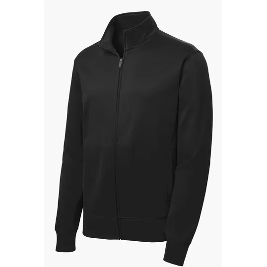 Sport-Tek Youth Sport-Wick Fleece Full-Zip Jacket — view 2