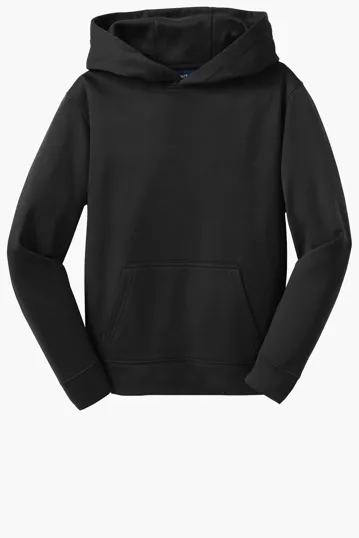 Sport-Tek Youth Sport-Wick Fleece Hooded Pullover — view 2