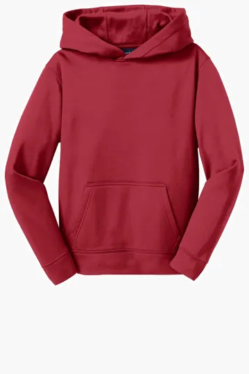 Sport-Tek Youth Sport-Wick Fleece Hooded Pullover — view 3