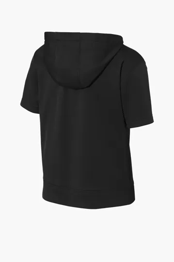 Sport-Tek Youth Sport-Wick Fleece Short Sleeve Hooded Pullover — view 8