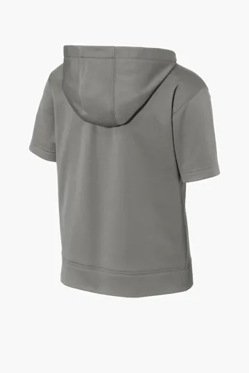 Sport-Tek Youth Sport-Wick Fleece Short Sleeve Hooded Pullover — view 9