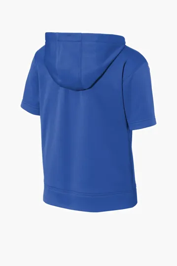 Sport-Tek Youth Sport-Wick Fleece Short Sleeve Hooded Pullover — view 12