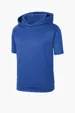 Sport-Tek Youth Sport-Wick Fleece Short Sleeve Hooded Pullover — view 6
