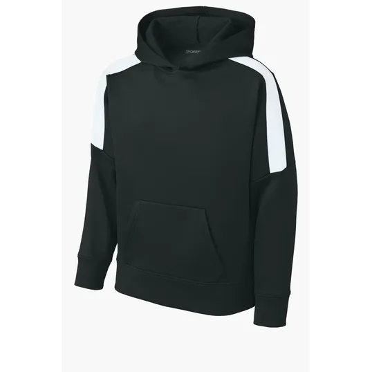 Sport-Tek Youth Sport-Wick Fleece United Pullover Hoodie — view 4