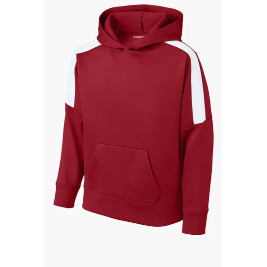 Sport-Tek Youth Sport-Wick Fleece United Pullover Hoodie — view 5