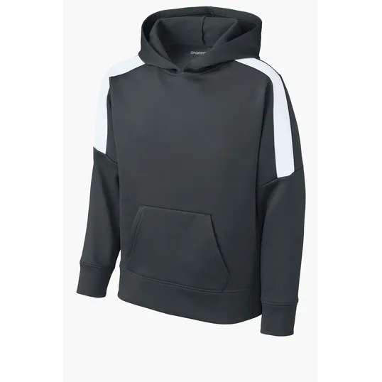 Sport-Tek Youth Sport-Wick Fleece United Pullover Hoodie — view 7