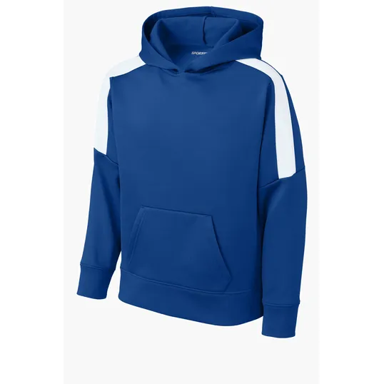 Sport-Tek Youth Sport-Wick Fleece United Pullover Hoodie — view 11
