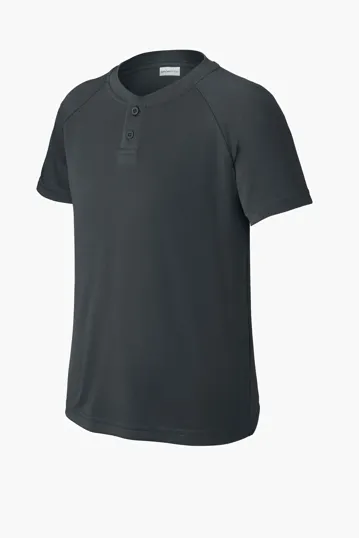 Sport-Tek Youth PosiCharge Competitor 2-Button Henley — view 7