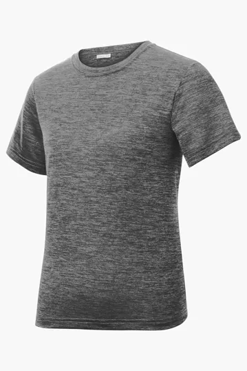 Sport-Tek Youth PosiCharge Electric Heather Tee — view 4
