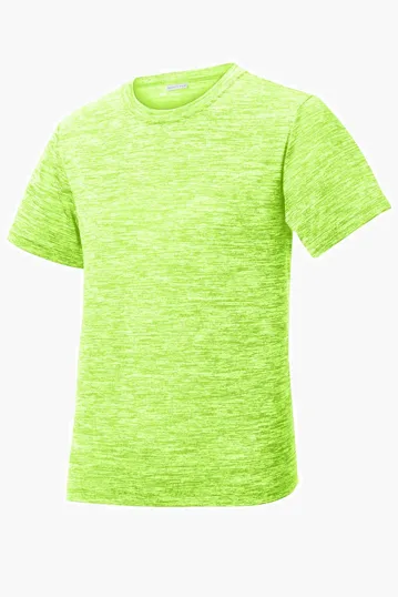 Sport-Tek Youth PosiCharge Electric Heather Tee — view 5