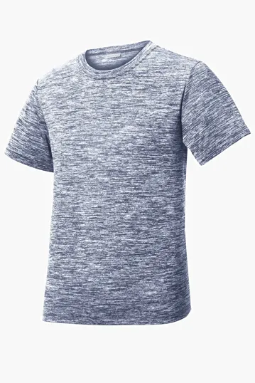 Sport-Tek Youth PosiCharge Electric Heather Tee — view 7